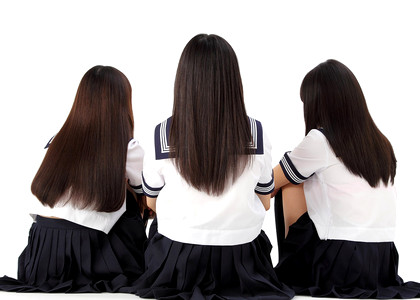 Japanese Japanese Schoolgirls Up Two Noys